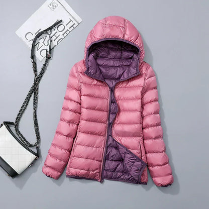 Daunenjacke Kapuzenjacke Warm Winter Damen