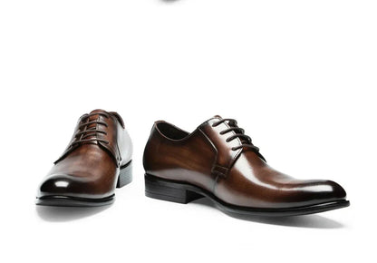 Herren Schnürschuhe Leder Anzugsschuhe Italienisch