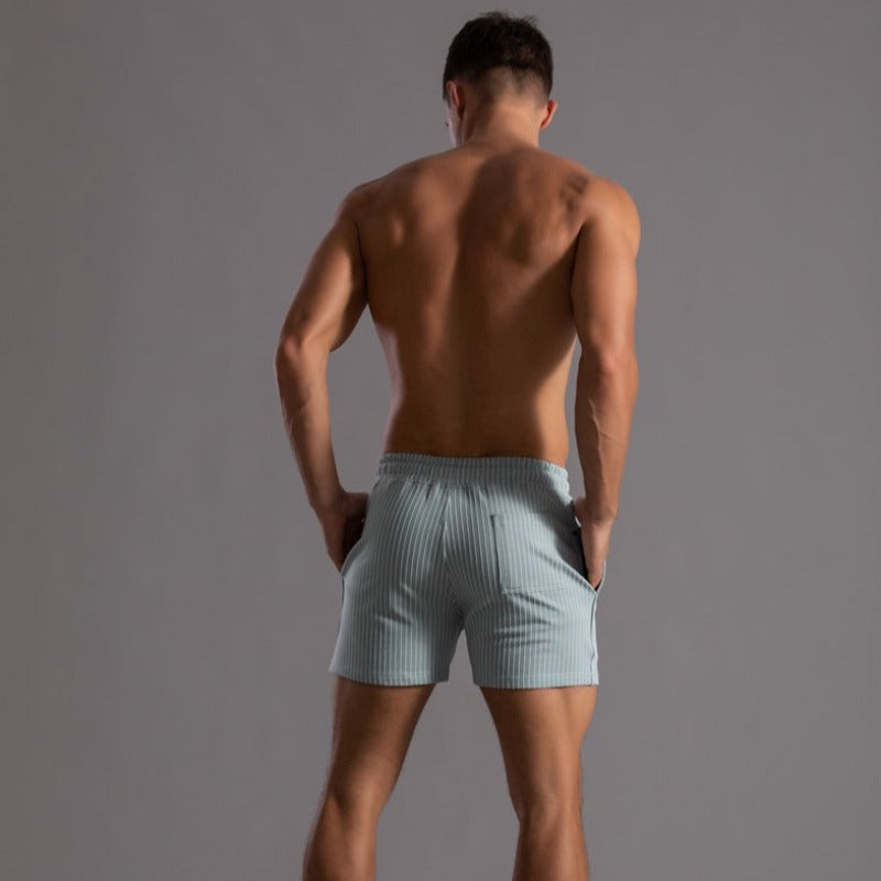 Herren Shorts Gestreift Sommer Modern