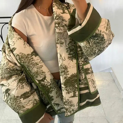 Elegantes Damenjacke mit Bedruckung Modern