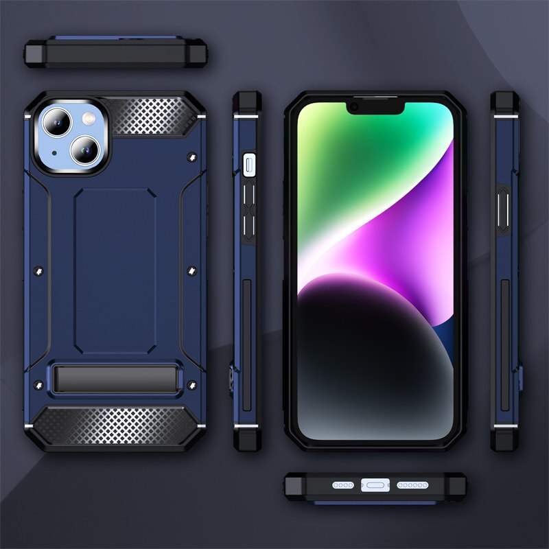 iPhone Hülle Schutzschale Robust Schwarz