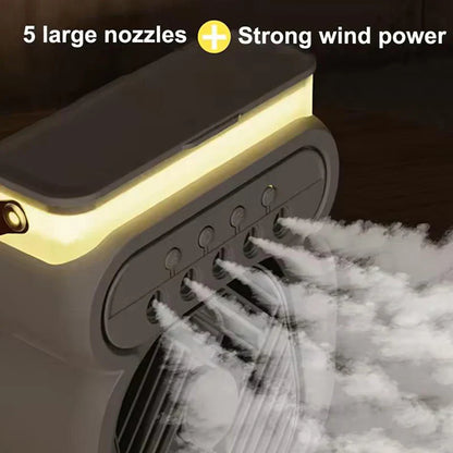 Luftkühler LED Nachtlampe 3in1 Klimagerät Ventilator