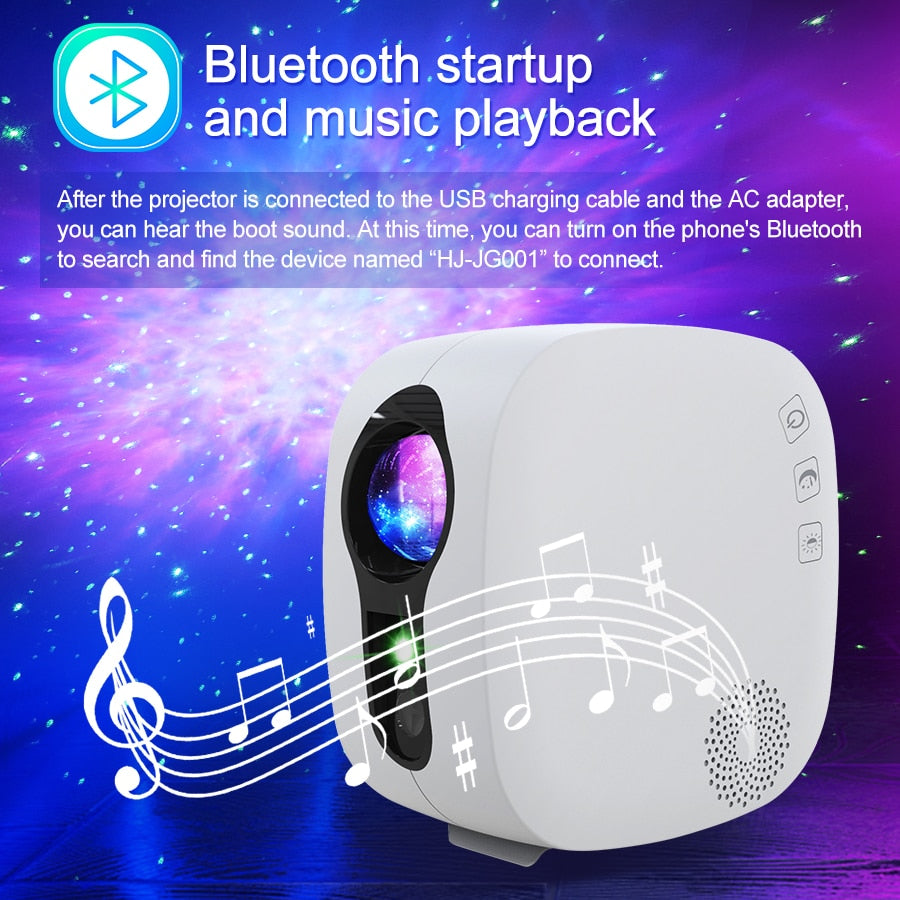 Sternenprojektor Galaxy Glow Rotierend Farbig