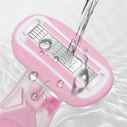 Rasierer Set Damen Pink Kompakt Schutz Rasierer