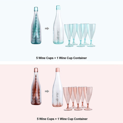 Trinkgläser Set mit Flasche Abnehmbar Kreativ Design