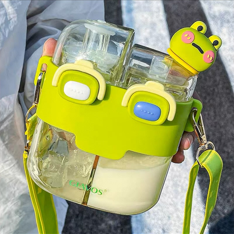 Kinder Trinkflasche Doppelkammer Wasserflasche