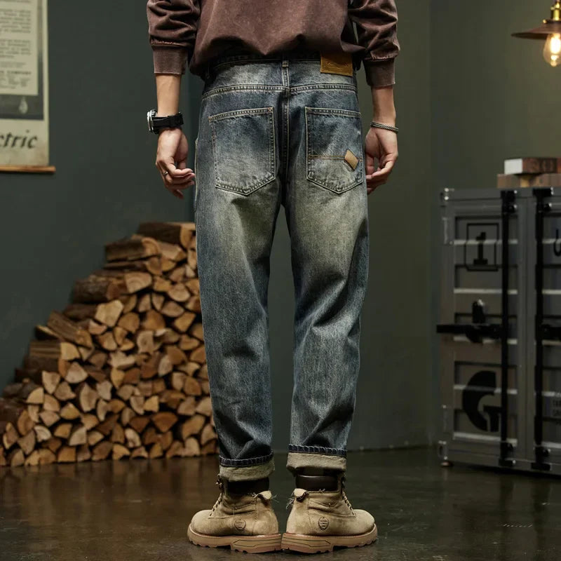 Herren Jeans Vintage Style Lässig Casual