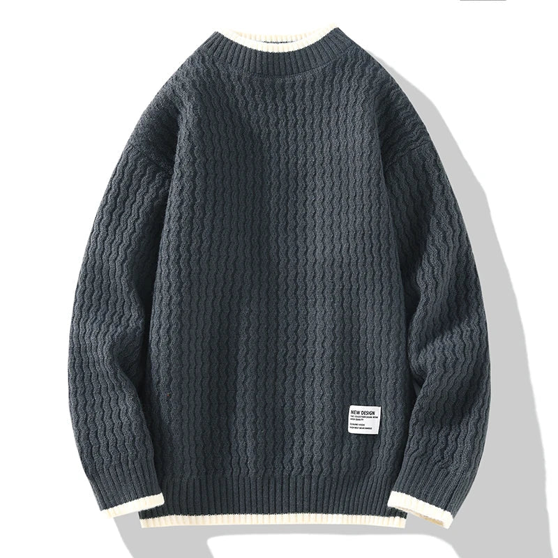 Strickpullover Herren Strukturiert Modern