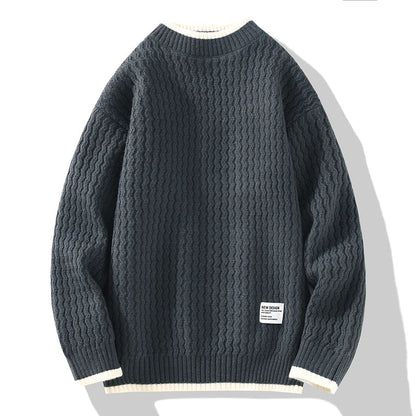 Strickpullover Herren Strukturiert Modern