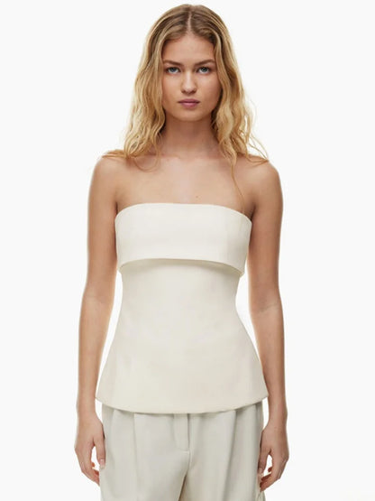 Bandeau-Top Trägerlos Sommer Oberteil Frauen - BerlinGlamour