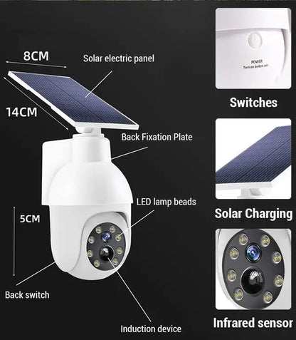 Solarkamera Regenfest Dummy Kamera Bewegungsmelder Smart - BerlinGlamour