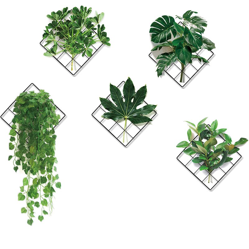 Grüner Pflanzen Wandaufkleber 3D Natur Optik - BerlinGlamour