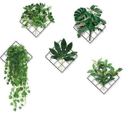 Grüner Pflanzen Wandaufkleber 3D Natur Optik - BerlinGlamour