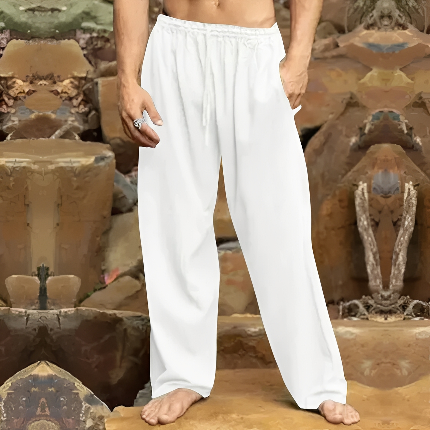 Bequeme Herrenhose Atmungsaktiv Leicht - BerlinGlamour