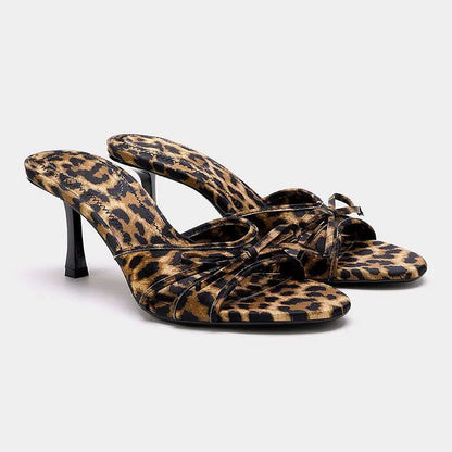 Panther Stilettos Mittelhohe Absätze Schuhe