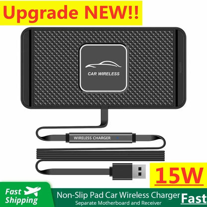 Wireless Ladepad 15W Schnellladegerät Rutschfest Ultra-Slim