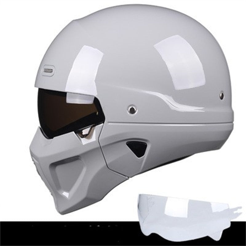 Vollgesichtshelm Abnehmbar Sporthelm Motorradhelm Schwarz