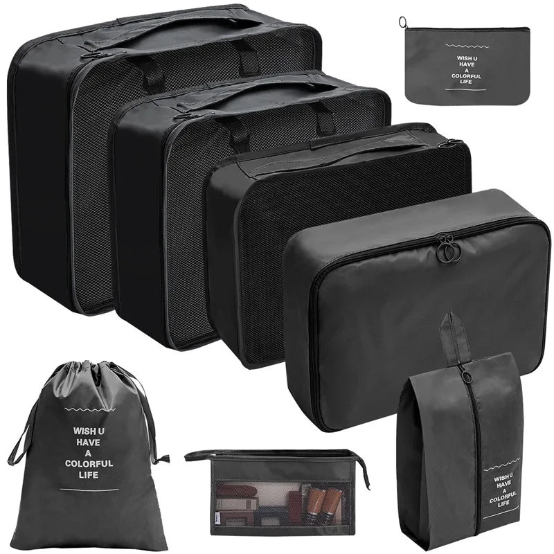 Reise-Organizer Set 7-10-teilig Faltbar Koffer-Boxen