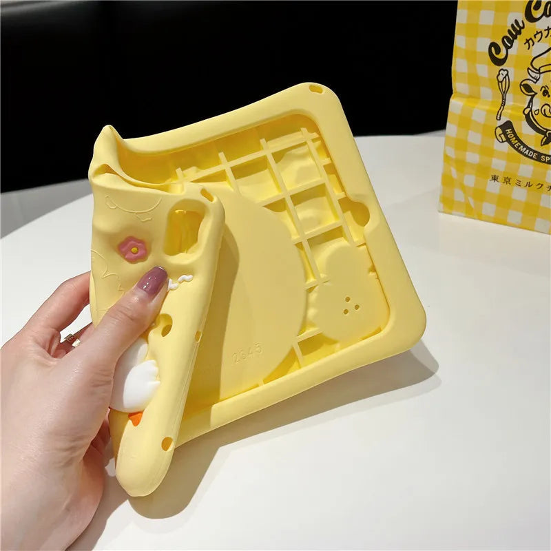 iPad Hülle Kinder Cartoon Flexibel Schutzhülle Stand - BerlinGlamour