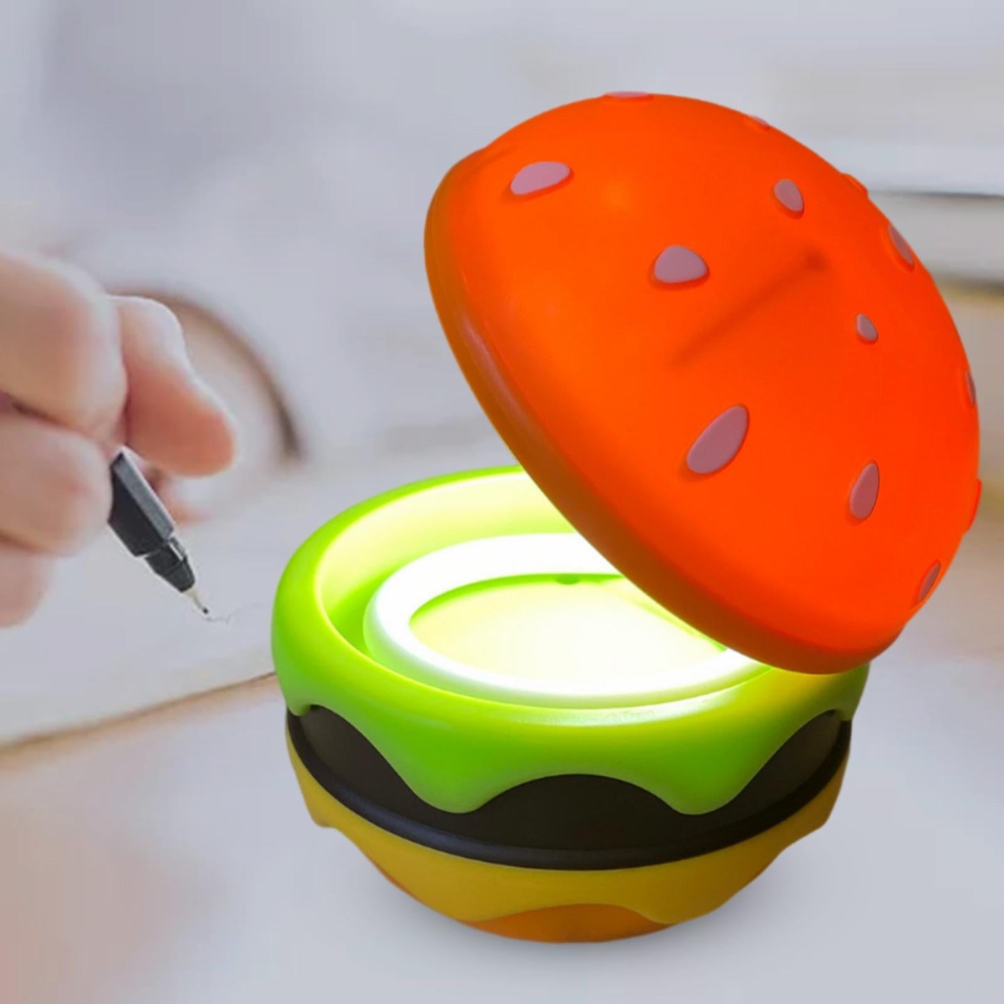 Faltbare Tischlampe WLAN Dimmbar Modern Hamburger Stil