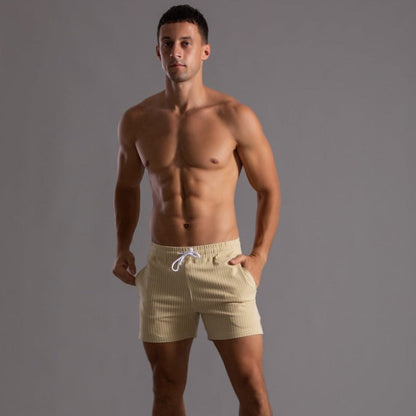 Herren Shorts Gestreift Sommer Modern