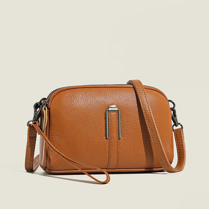 Damen Crossbody Tasche Elegante Leder Schultertasche