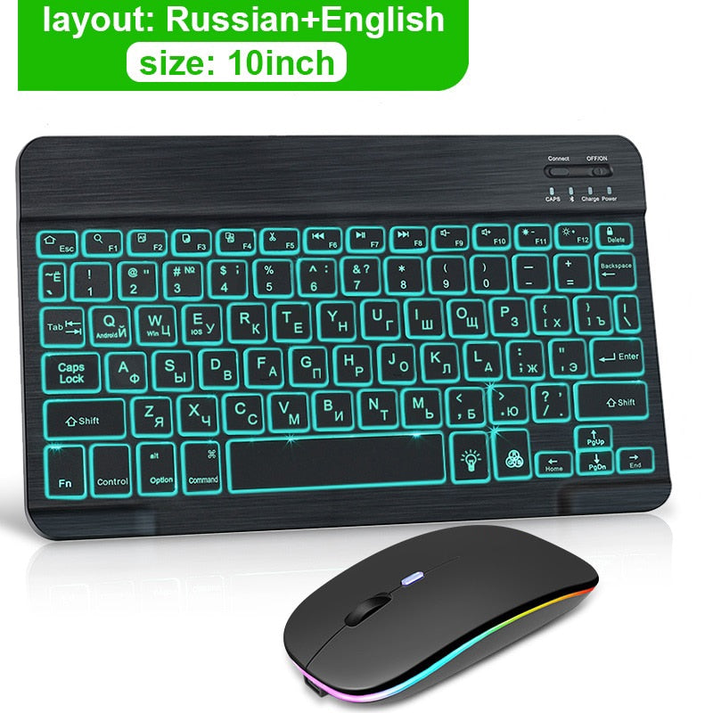 Bluetooth Tastatur Set Kabellos mit Maus