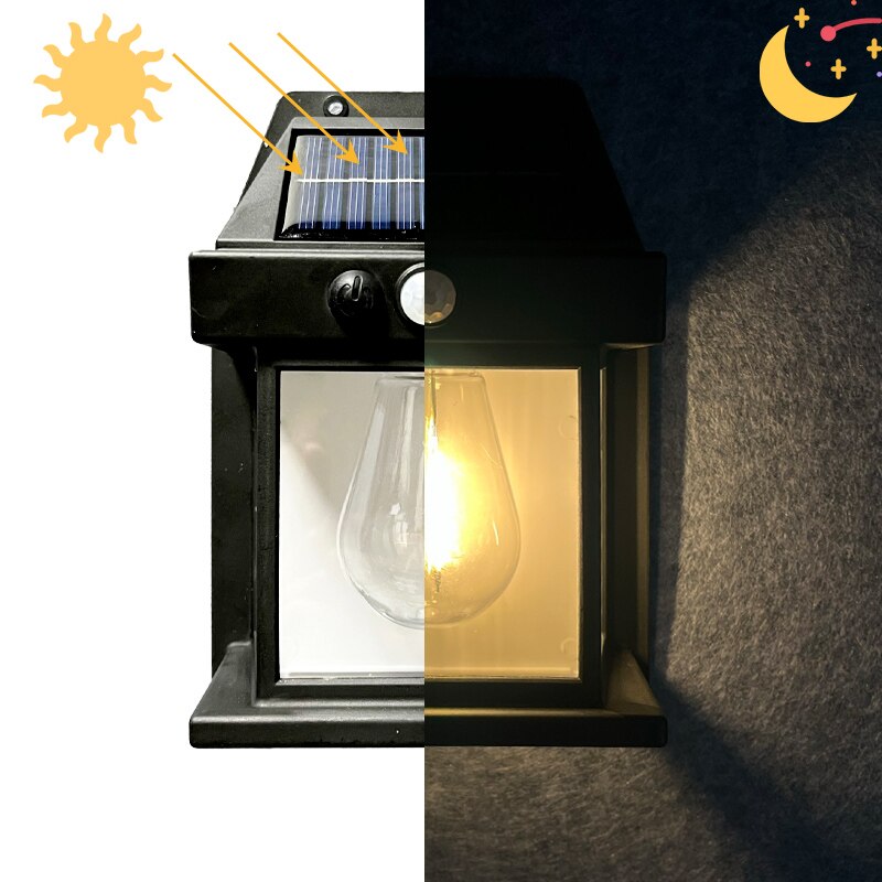 Solar LED Wandlampe Energieeffizient Smart Home
