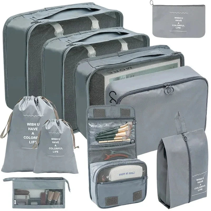 Reise-Organizer Set 7-10-teilig Faltbar Koffer-Boxen