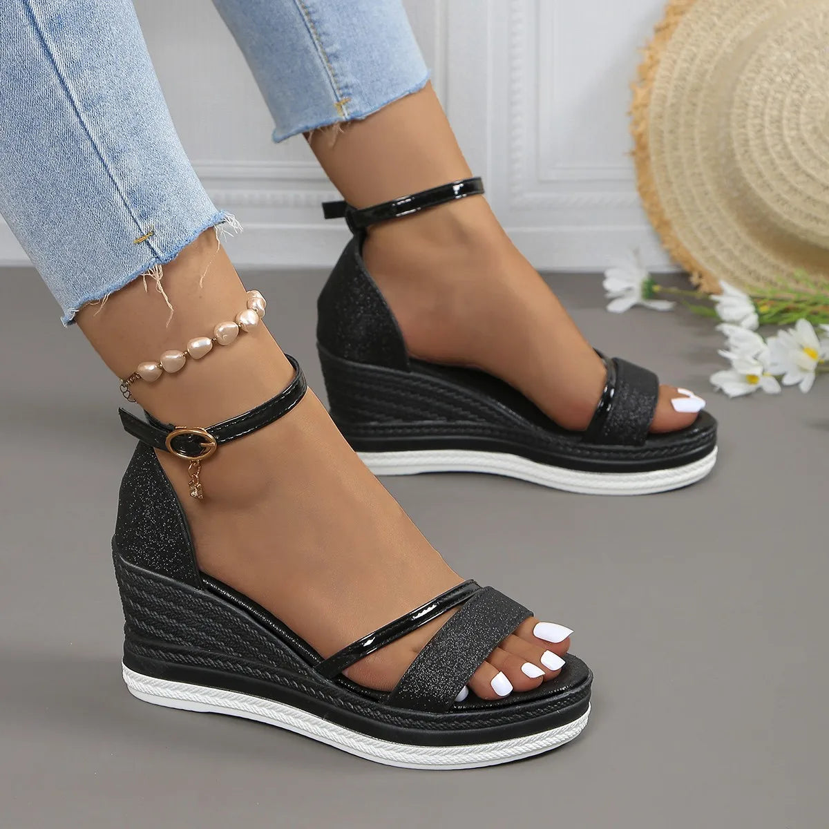 Damen Sandalen Orthopädisch Sommer Bequem