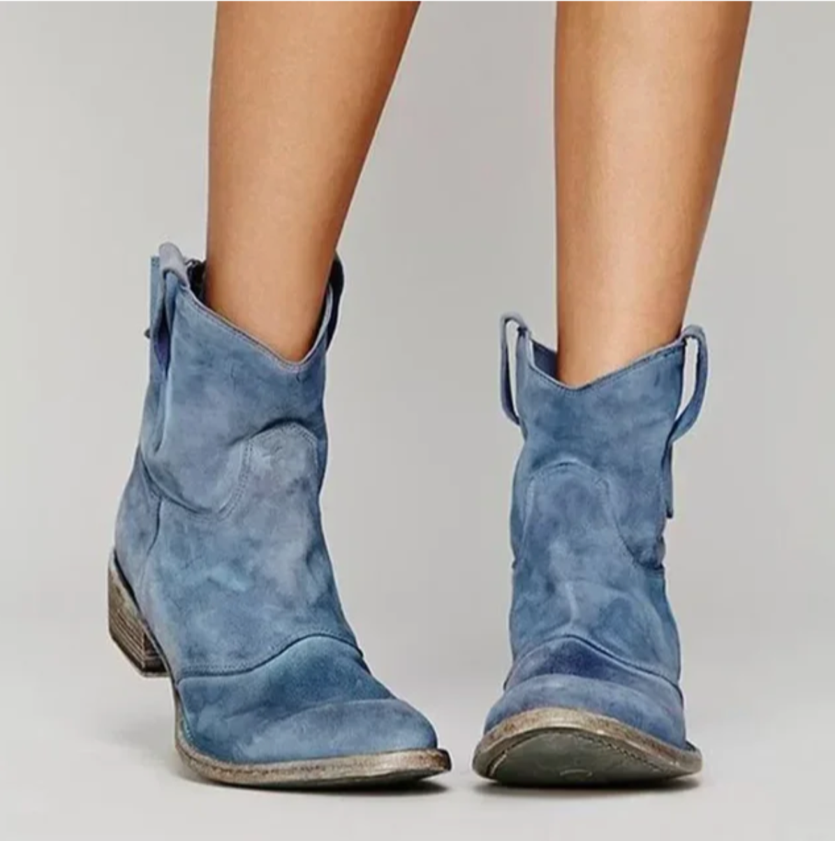 Westernstiefel Damen Wildleder Klassisch