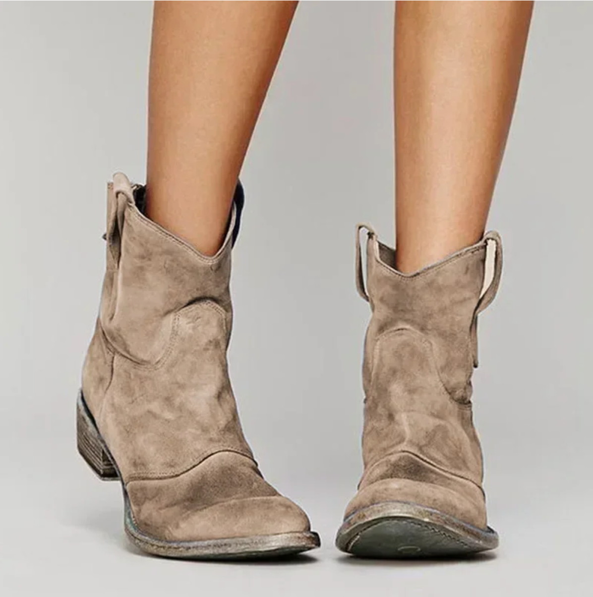 Westernstiefel Frauen Wildleder Elegante Stiefel Schuhe - BerlinGlamour
