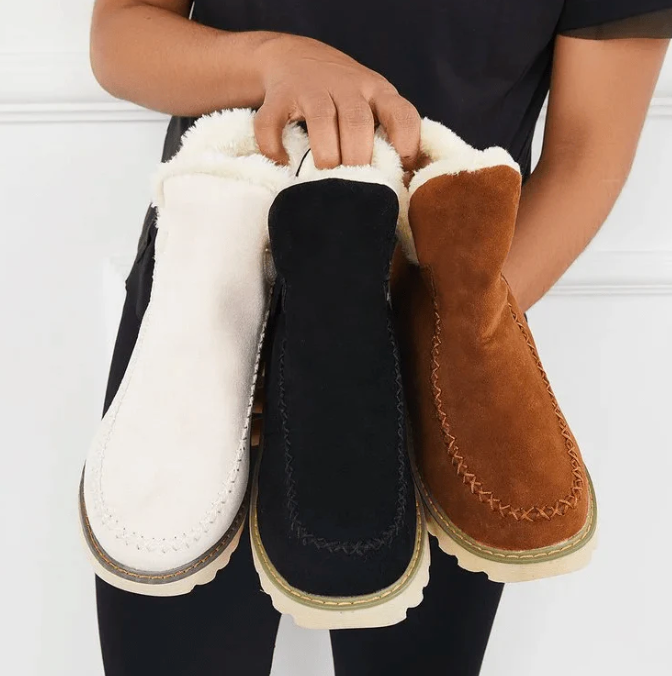 Damen Winterschuhe Warm Kuschelig Bequem