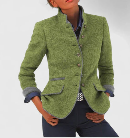 Damen Cardigan Elegante Knopfleiste Lang