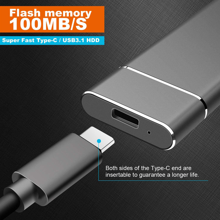 Externe Festplatte Schnell USB-C 1TB