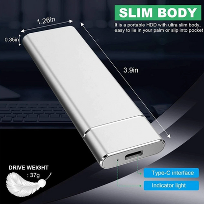Externe Festplatte Schnell USB-C 1TB