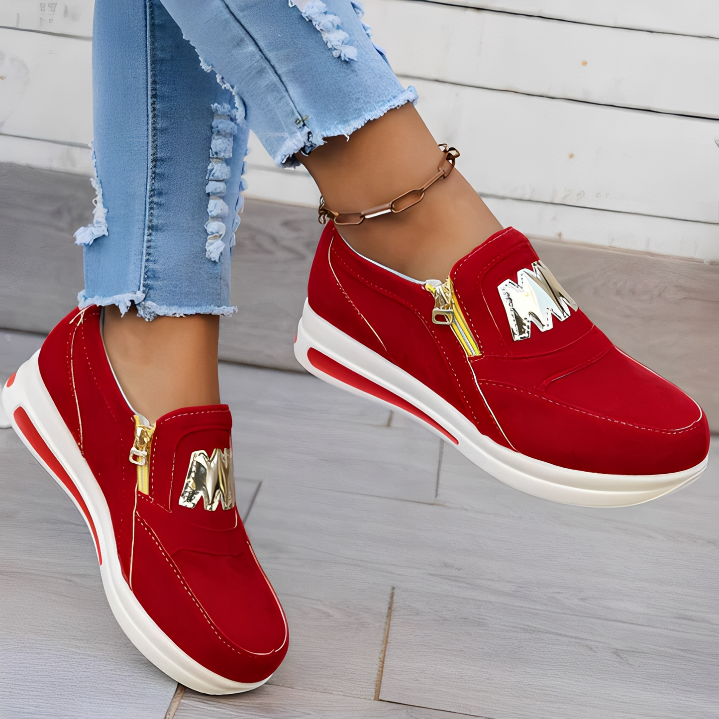 Stilvolle Damenschuhe Sneaker Frauen
