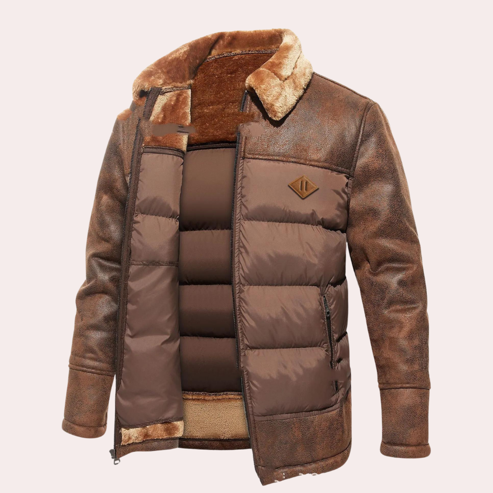 Schicke gesteppte Winterjacke für Herren 0