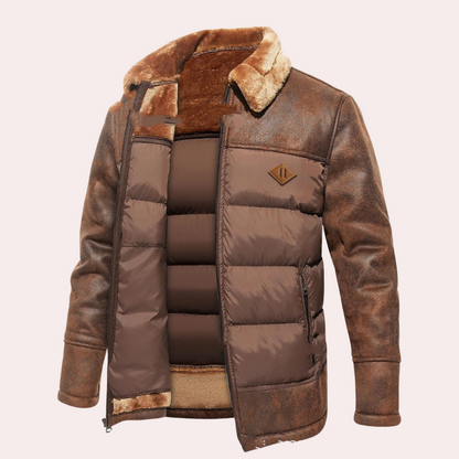 Schicke gesteppte Winterjacke für Herren 0