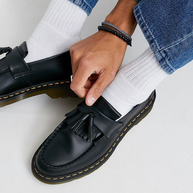 Schwarze Herren Loafers Chunky Slip On Schuhe - BerlinGlamour