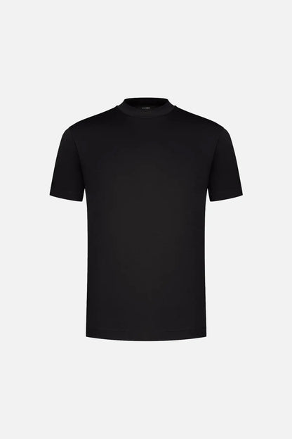 Schwarzes Herren T-Shirt Relaxed Fit Rundhals - BerlinGlamour
