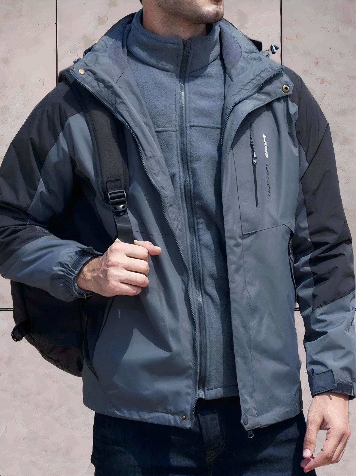 Wasserdichte und winddichte Wanderjacke mit Kapuze von Scott