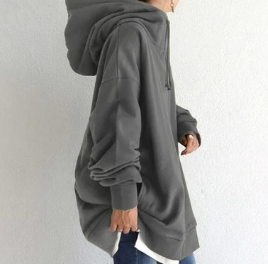 Damen Hoodie Reißverschluss Warm Herbst Winter - BerlinGlamour
