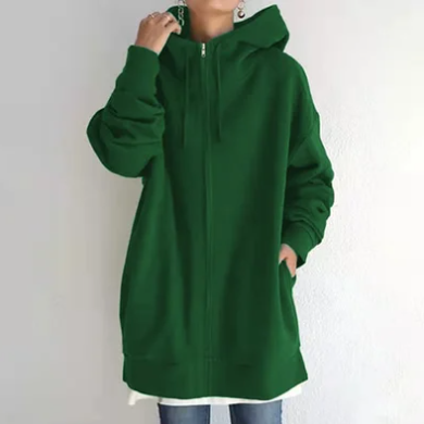 Damen Hoodie mit übergroßen Reißverschluss von BerlinGlamour