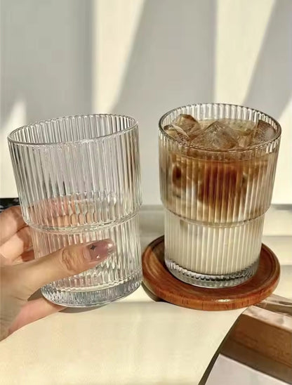 Elegante gerippte Gläser Set 6-teilig - BerlinGlamour
