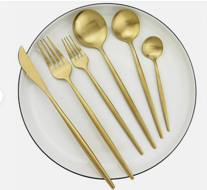 Edelstahl Besteck Set Modern Einfach Elegant