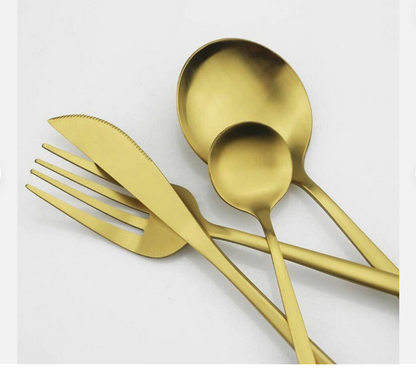 Edelstahl Besteck Set Modern Einfach Elegant