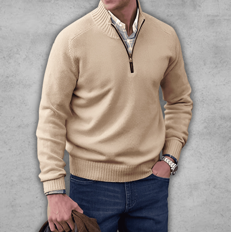 Herren Pullover Baumwolle Elegант Bequem - BerlinGlamour
