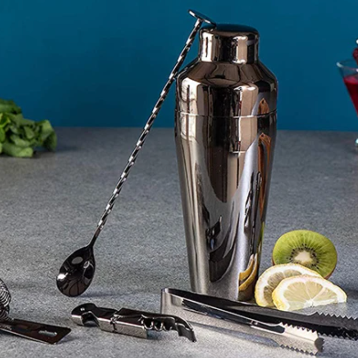 Metallisches Bar-Set Modern Elegantes Cocktail Zubehör
