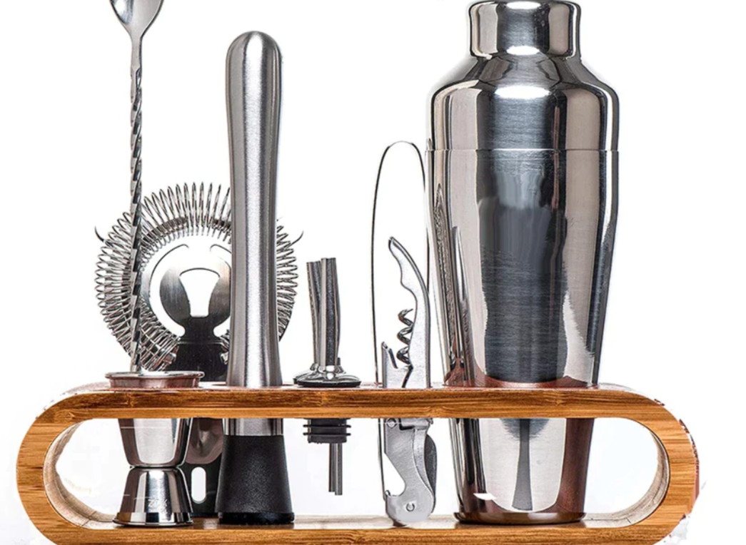 Metallisches Bar-Set Modern Elegantes Cocktail Zubehör